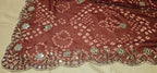 Chunri Bandhej Saree with Heavy Embroidered Border – Premium Georgette Designer Saree