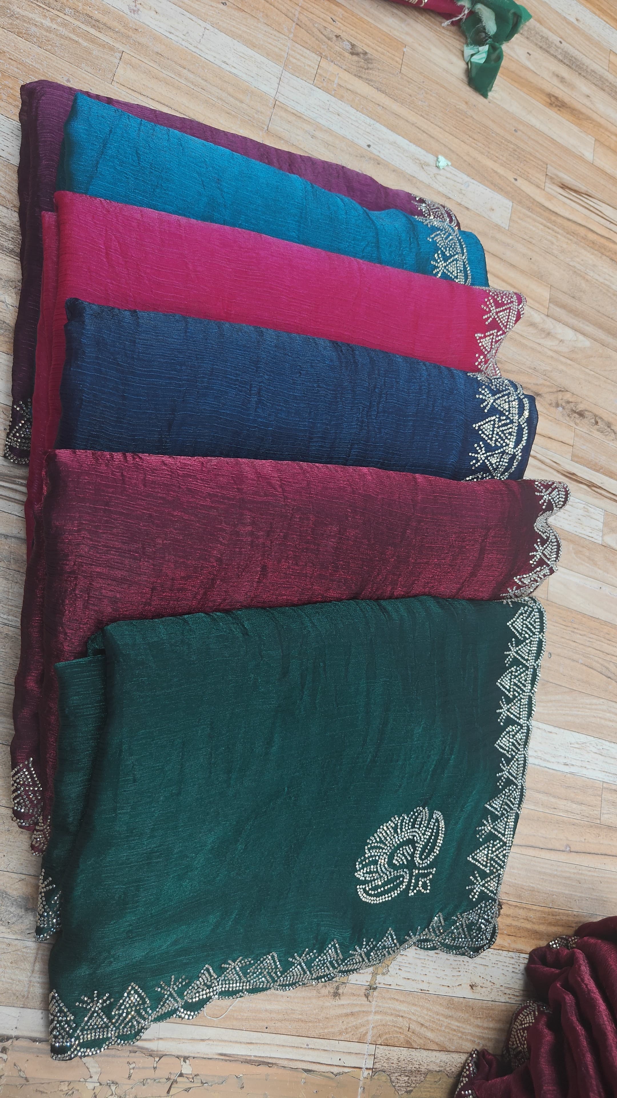 Premium Fendy Fabric Saree with Jarkan Work Border | Designer Party Wear Collection