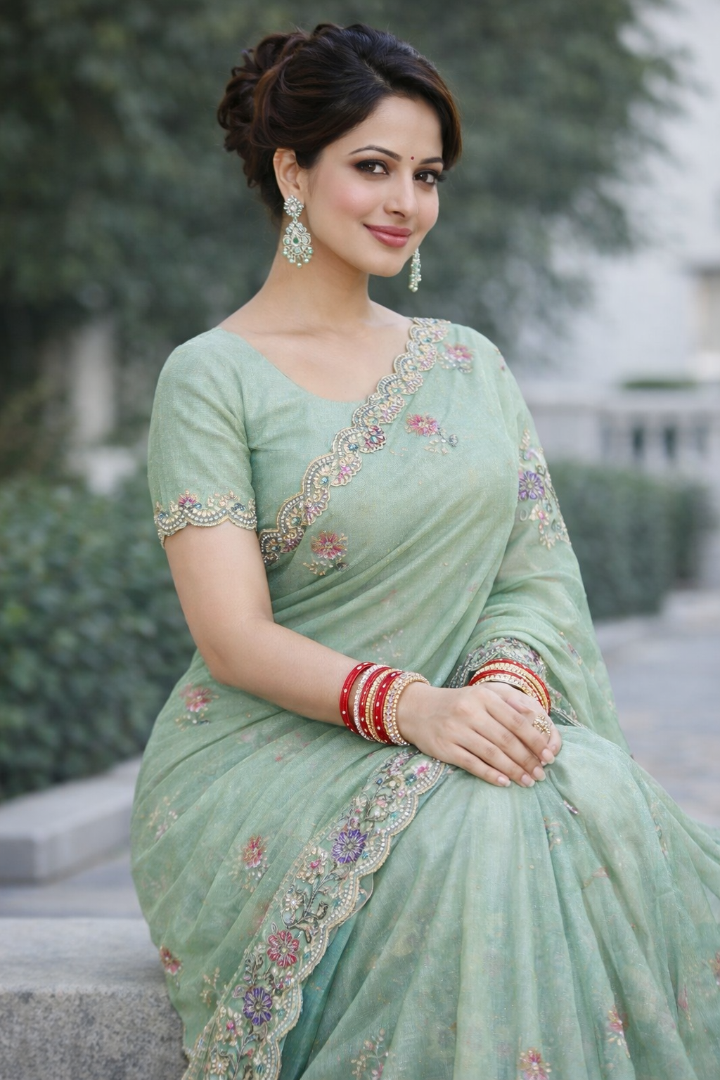 Premium Mor Pankhi Soft Silk Saree with Floral Embroidery & Designer Border | Wedding & Party Wear Saree