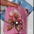 Premium Floral Digital Print Saree with Scalloped Cutwork Border