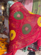 Elegant Printed Saree with Contrast Designer Pallu (Available in Red & Blue)