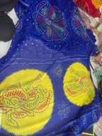 Elegant Printed Saree with Contrast Designer Pallu (Available in Red & Blue)