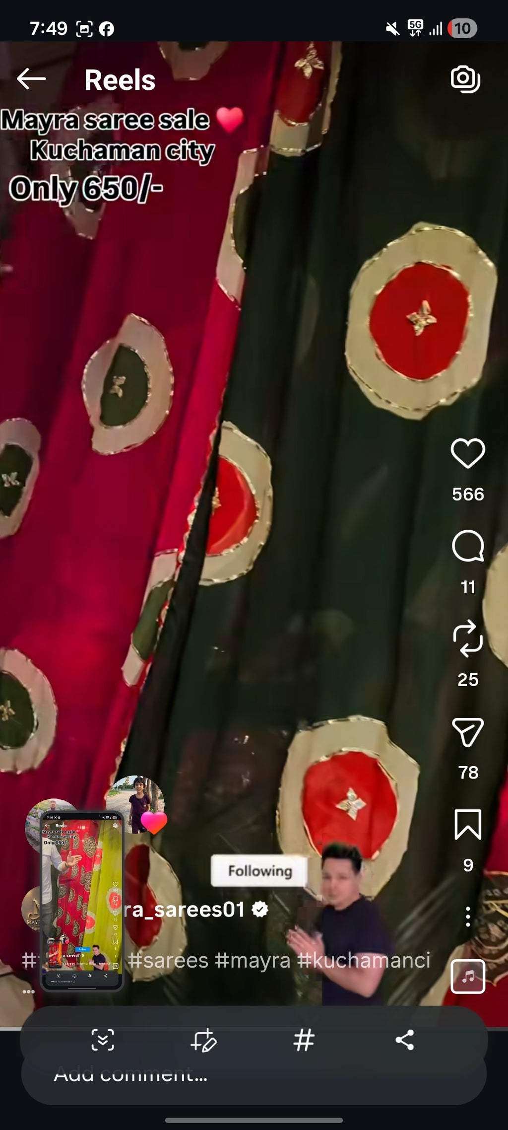 Traditional Jaipuri Bandhani Saree with Patch Gota Patti Work