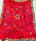 Red Ojriya Chunri with Embroidery for Women | Ethnic Wear