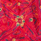 Red Ojriya Chunri with Embroidery for Women | Ethnic Wear