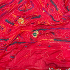 Red Ojriya Chunri with Embroidery for Women | Ethnic Wear