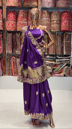 Gaji Silk Saree with Kolkata Handwork | Elegant Traditional Saree
