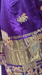 Gaji Silk Saree with Kolkata Handwork | Elegant Traditional Saree