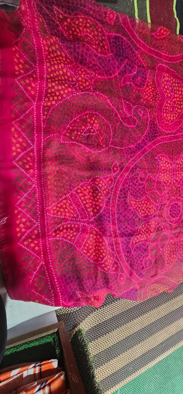 Shekhawati Elegant Pink Bandhani Printed Saree for Women – Stylish Ethnic Wear