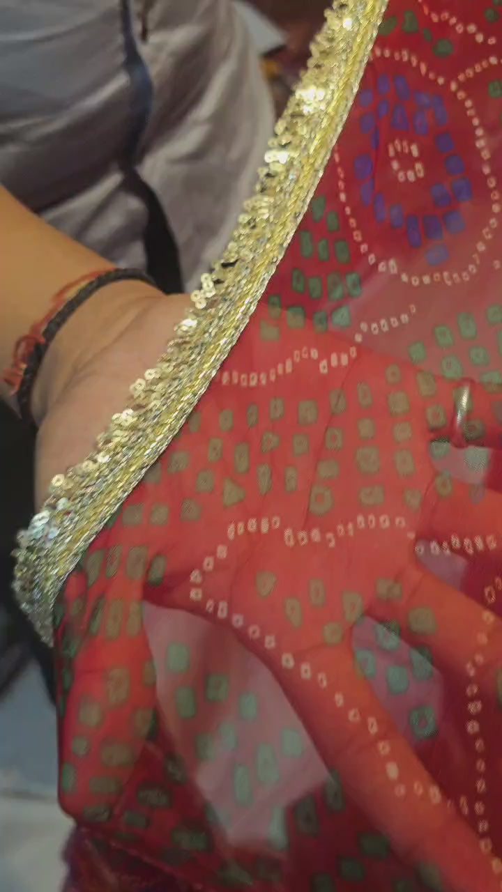 Royal Shekhawati Print Lehenga Choli with Dupatta | Traditional Rajasthani Designer Bridal Wear